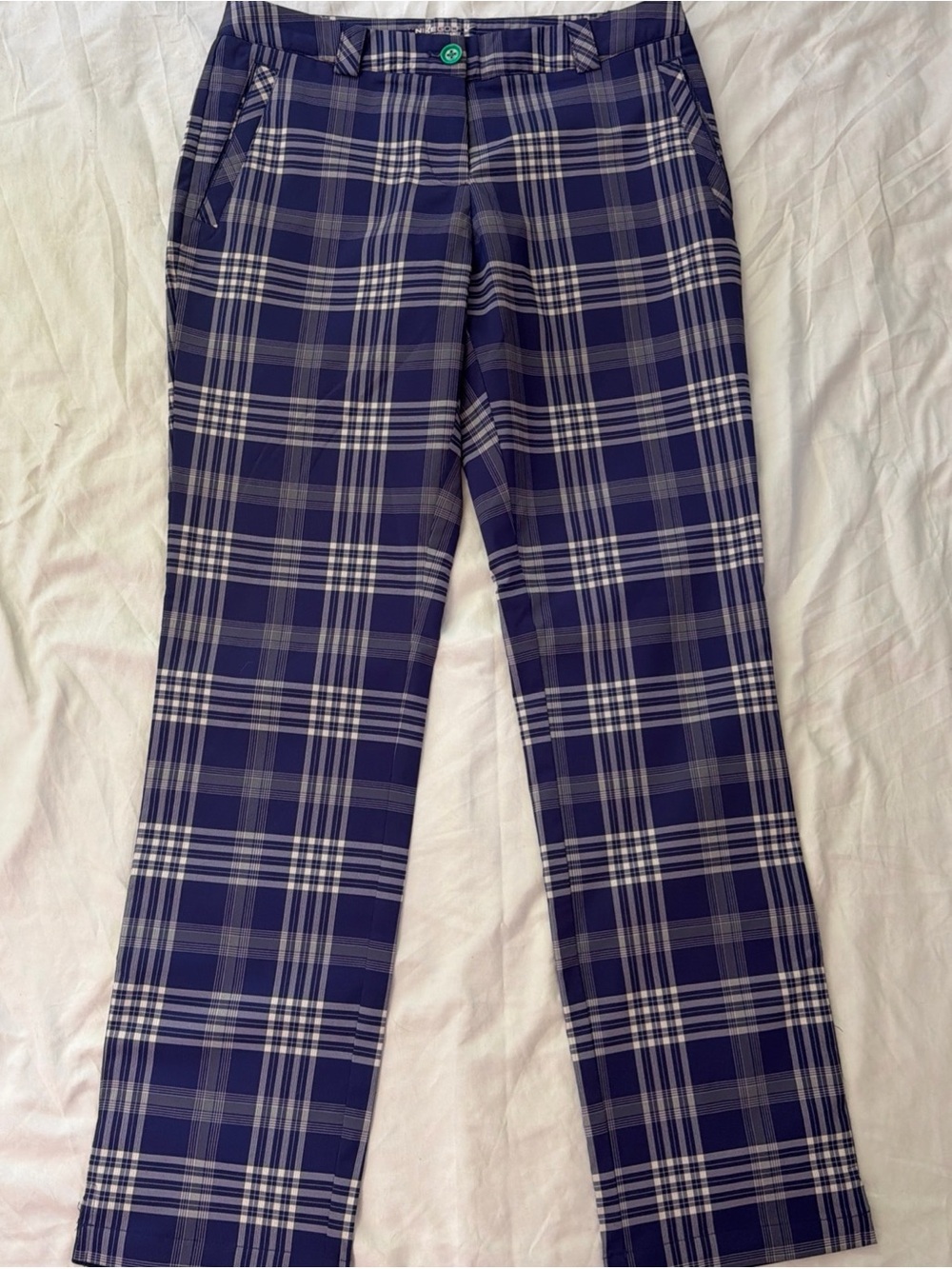 Nike Golf Tour Performance Women's Pants Dri-Fit Size 6urple Plaid